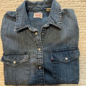 Levi's Women's Medium Blue Denim Shirt Jacket
